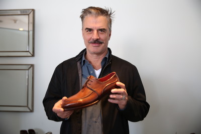 Chris Noth with a design from M Andrews Sartorial Luxury Collection