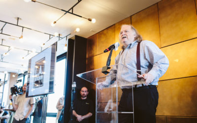 Jonathan Gold at the preview party for The Los Angeles Times Food Bowl