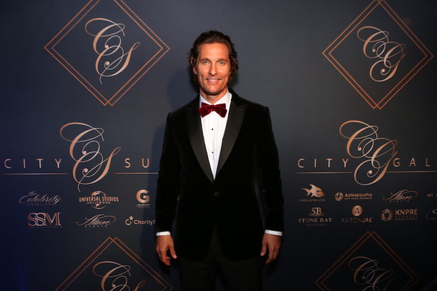 Mathew McConaughey, 2018 City Gala Inspiration Award Winner