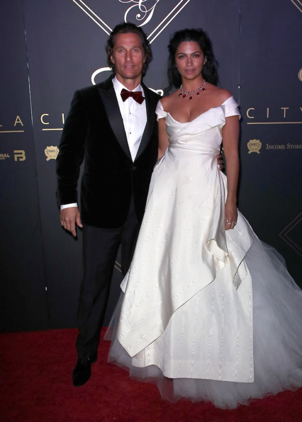 Mathew McConaughey and Camila Alves attend City Gala 2018