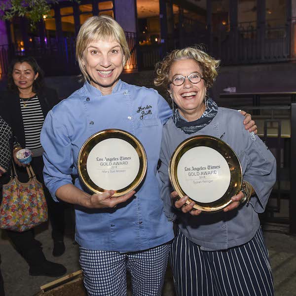 Mary Sue Milliken and Susan Fenniger of The Border Grill receive Gold Award at the 2018 LA Food Bowl