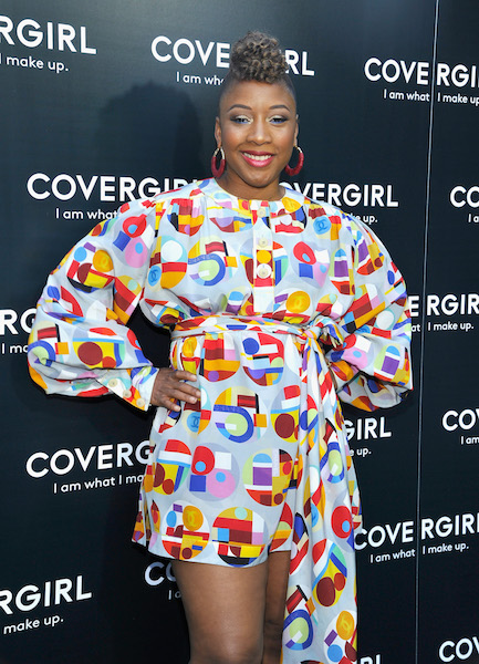Cover Girl Senior Vice President Ukonwa Ojo at the party celebrating the I Am What I Make Up brand vision and Cover Girl's 2018 Fall Collection.