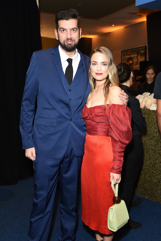 Paul Davis and Rebecca Rittenhouse attend the world premier of The Body at the Los Angeles Film Festival.