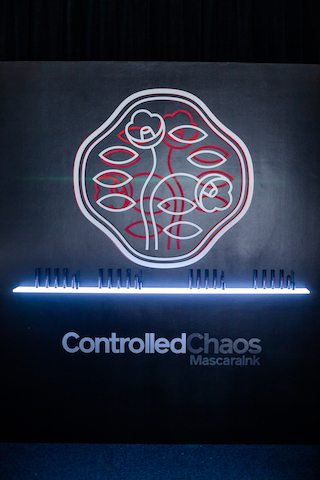 Controlled Chaos MascaraInk display at Shiseido event with Patrick Ta.