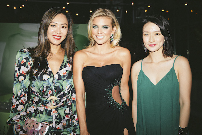 Actress AnnLynne McCord with Glow Recipe co-founders Christine Chang and Sarah Lee