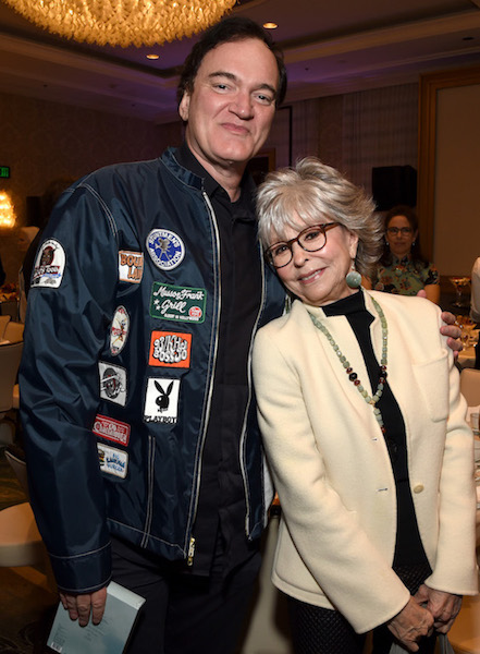 Quentin Tarantino and Rita Moreno attend the 2020 AFI Awards Luncehon.