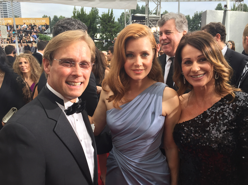 Amy Adams, Nadia Comaneci and Bart Conner attend Gold Meets Golden 2020.