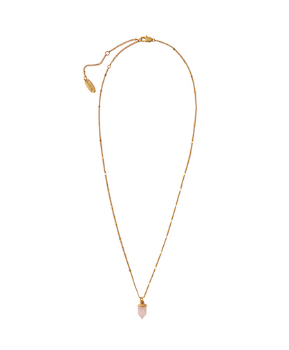 A quartz necklace from the H&M x Lemlem collection.