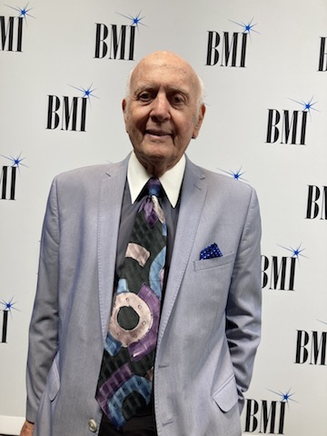 Mike Stoller receives Icon Awards at the 2022 BMI Pop Awards.
