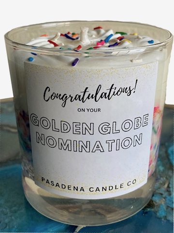 Pasadena Candle Company as featured in the DPA 2023 CONGRATS Golden Globe Gift Bag