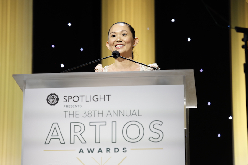 Hong Chau (Best Supporting Actress Oscar nominee for The Whale) at the 38th Annual Artios Awards.