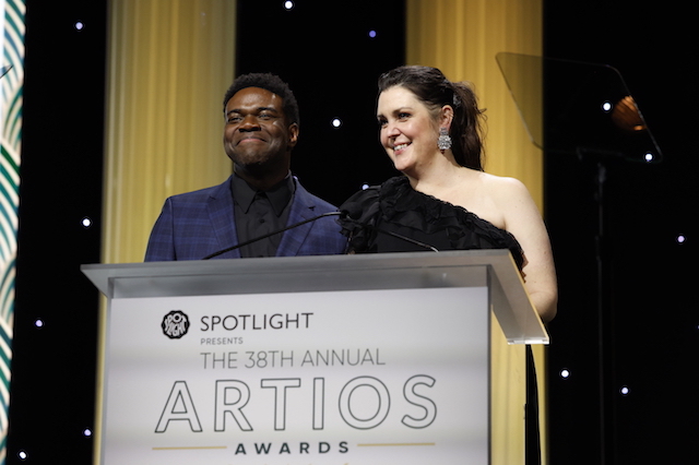 Sam Richardson and Melanie Lynskey at the 38th Annual Artios Awards.