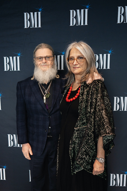 Gustavo Santaolalla and Alejandra Palacios attend the BMI brunch honoring Emmy nominated composers and songwriters.