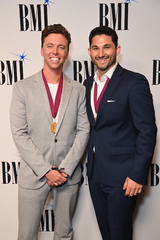 Mark Nillan and Dan Henig at the 2024 BMI Pop Awards.