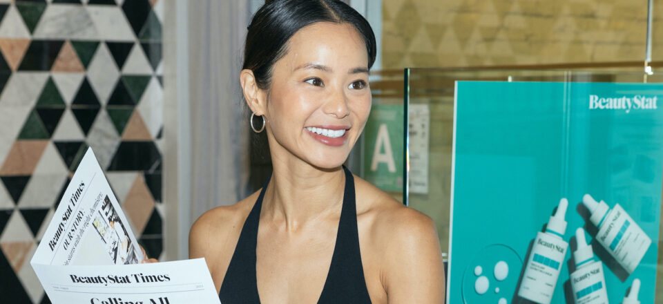 Jamie Chung celebrates the launch of BeautyStat Triple Plump Coconut Milk Serum.