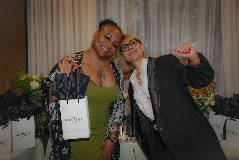 Grammy nominee Queen Sheba with Nelly Radeva at the 2025 DPA Music Lounge celebrating the Grammy Awards.