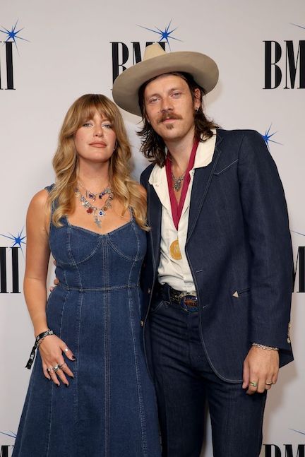 Meg LaFrantz and Jack LaFrantz attend the 2025 BMI Pop Awards.