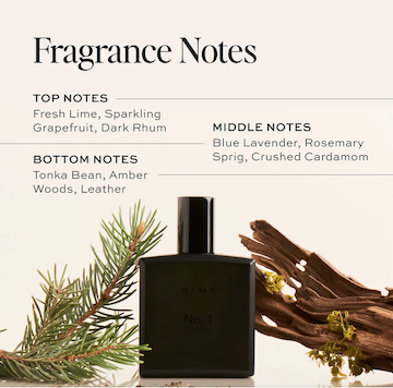 DIME No. 1 Cologne for men as featured in the LA ELEMENTS 2025 Holiday Gift Guide.
