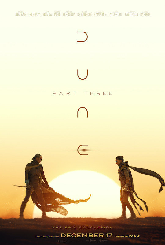 Movie poster for DUNE: PART THREE