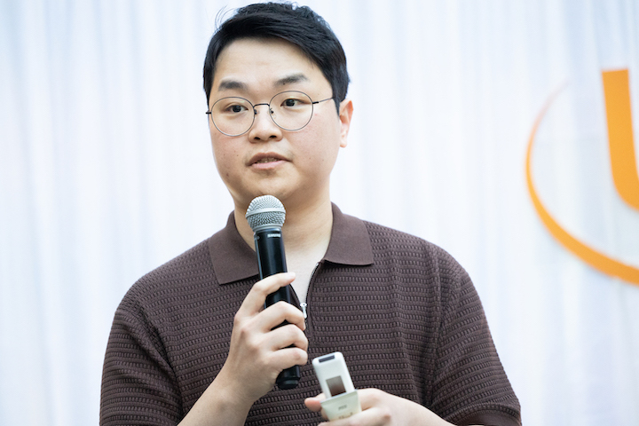 Junho Jung at Day 1 of the 3 day launch for his skincare line, Dr Reju-All.
