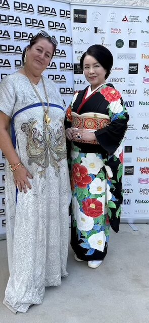 DPA founder and CEO Nathalie Dubois with Ikuyo Kajugo, propietor of Nursery.